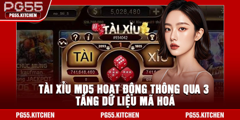 Tài xỉu MD5 hoạt động thông qua 3 tầng dữ liệu mã hoá